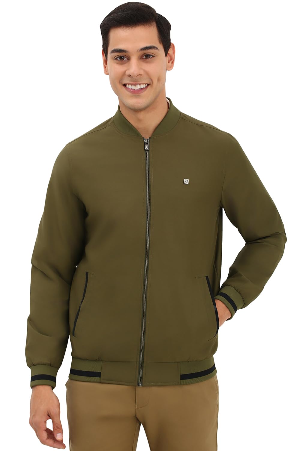 Allen Solly Men Regular Fit Solid Casual Jacket