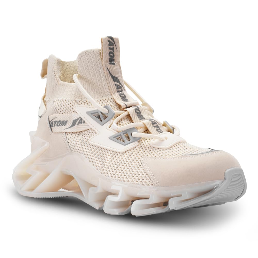 ATOM Mens Spring Edge Alpha 2 Beige Sneakers,10 UK 10