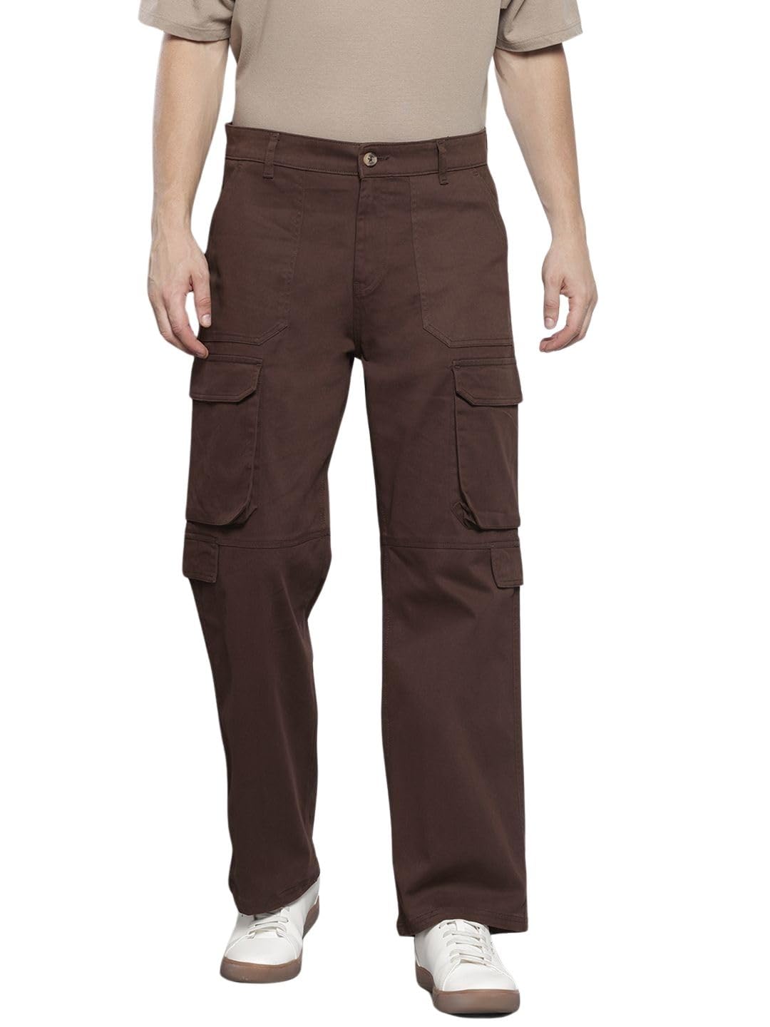 The Indian Garage Co Mens Relaxed Fit Solid Sweater