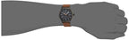 Timex Men's Expedition Scout 40mm Watch - Black Case Black Dial with Brown Leather Strap