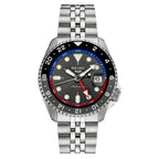 SEIKO SSK019J1,Men Sports,GMT,Mechanical,Automatic,Stainless,Silver Tone,WR,SSK019