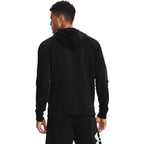 Under Armour Mens Rival Fleece Big Logo Hoodie , Black (001)/Onyx White , 4X-Large