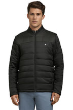 Louis Philippe MenS Polyester Standard Length A-Line Coat (Lyjkcrgps52571_Black, Medium