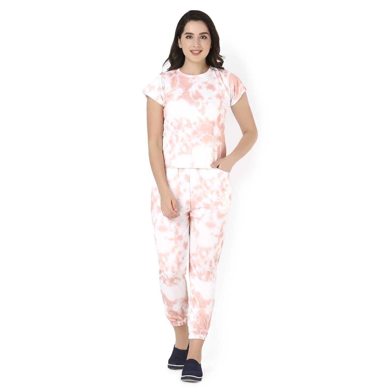 Om Sai Latest Creation Night Suit Set for Women Rayon, Night Dress, Lounge Wear,Printed Rayon,Top and Capri Set for Women, Print