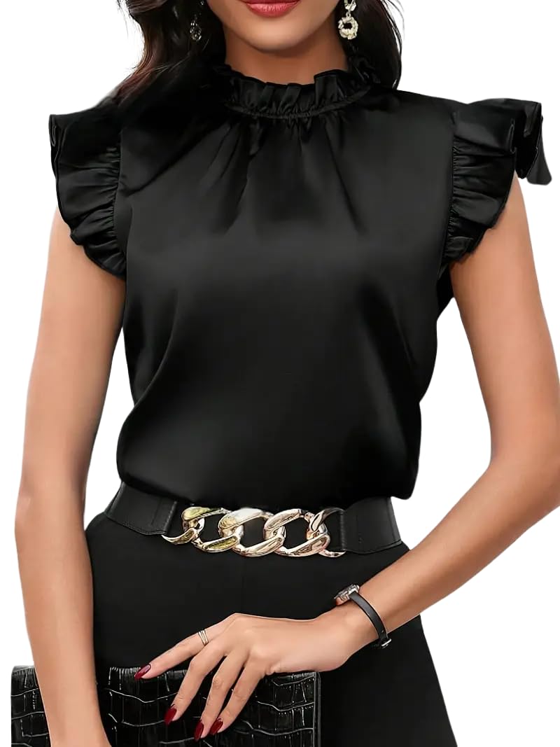 Indoprimo Satin Western Stylish Top For Women | Top For Office & Casual Wear