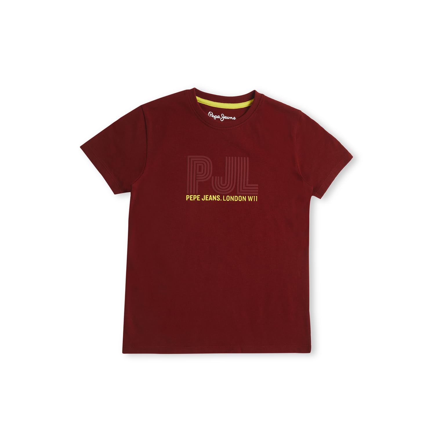 Pepe Jeans Boys Red Printed Short Sleeve T-Shirt
