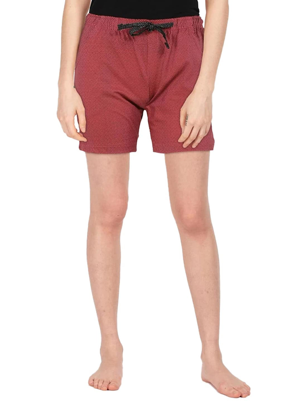 Lyra Pure Cotton Printed Night Shorts For Women