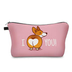 Deanfun Makeup Bag, 3pcs/set Super Funny 3D Printing Women Cosmetic Bag Multifunction Pencil Holder