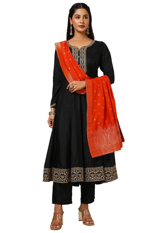Soch Women Dupion Silk Embroidered Suit Set with Sequins