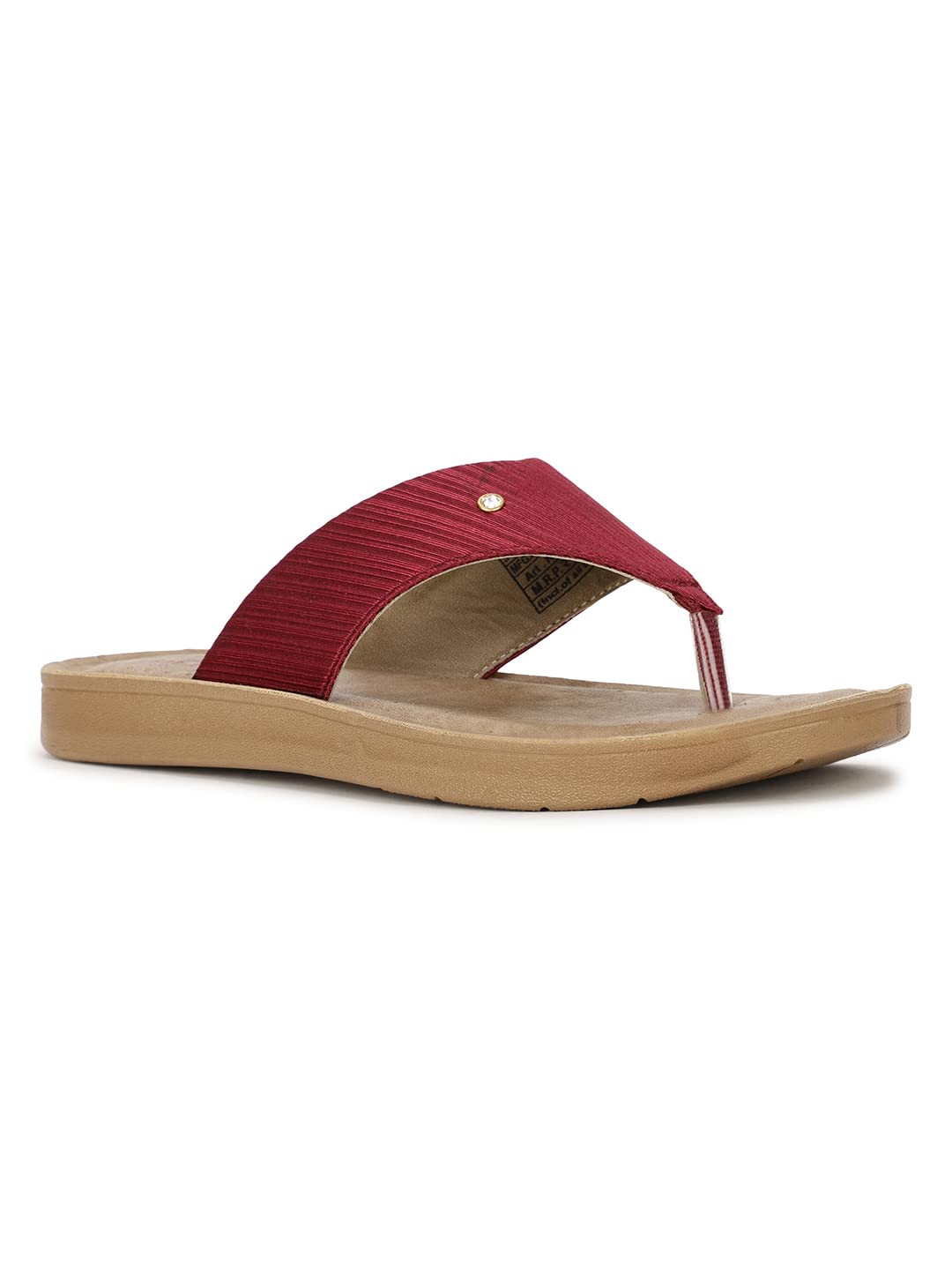 Bata Womens Slipon Sandal  RED (4 UK) (6715756) 4