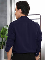 Tee Projekt Cotton Office wear Shirt|| Solid Shirt for Mens|| Casual Shirt for Men||Long Sleeve Spread Collar Shirt for Men Dar