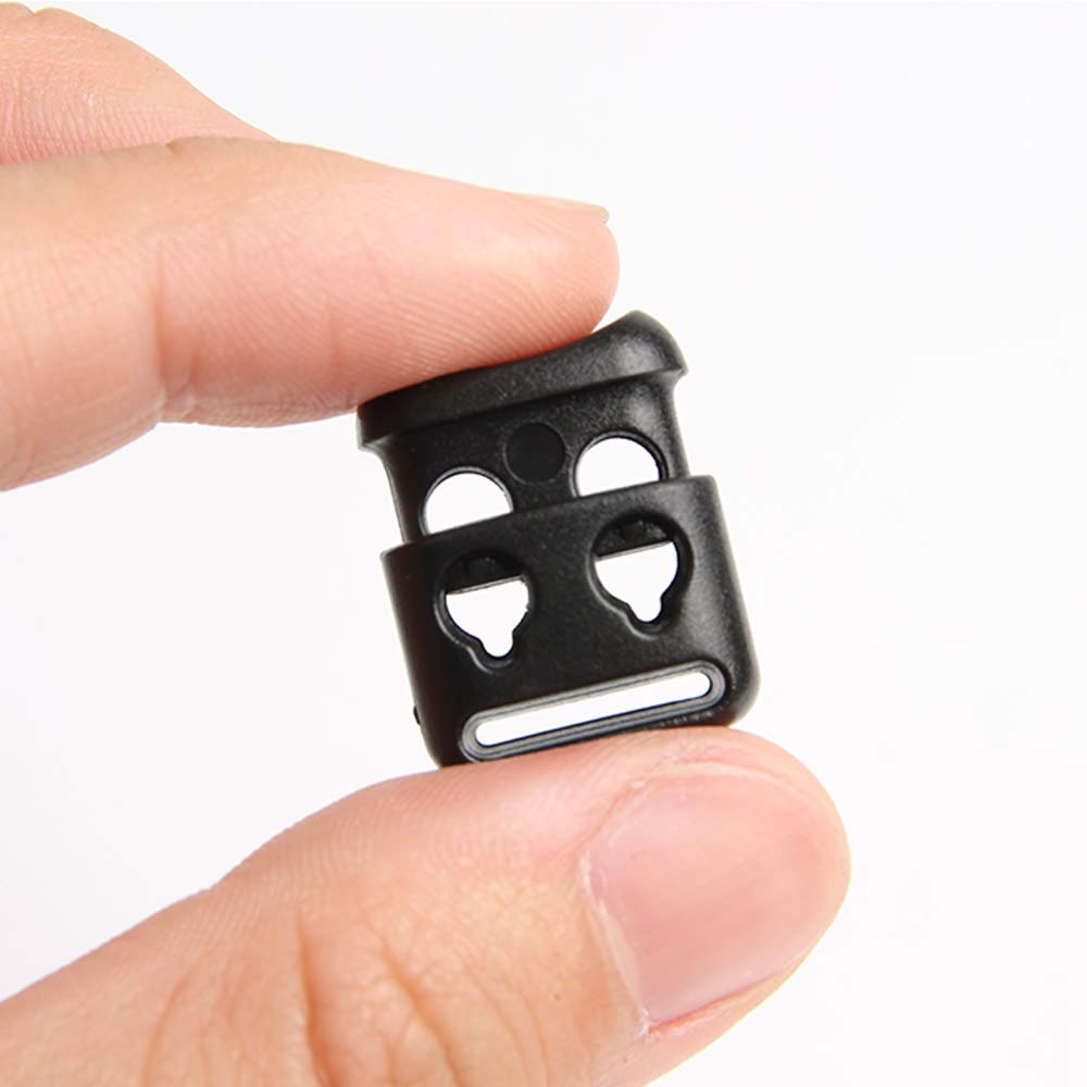 Wixine 20Pcs Shoe Lace Shoelace Buckle Rope Clamp Cord Lock Stopper Run Sports Clips