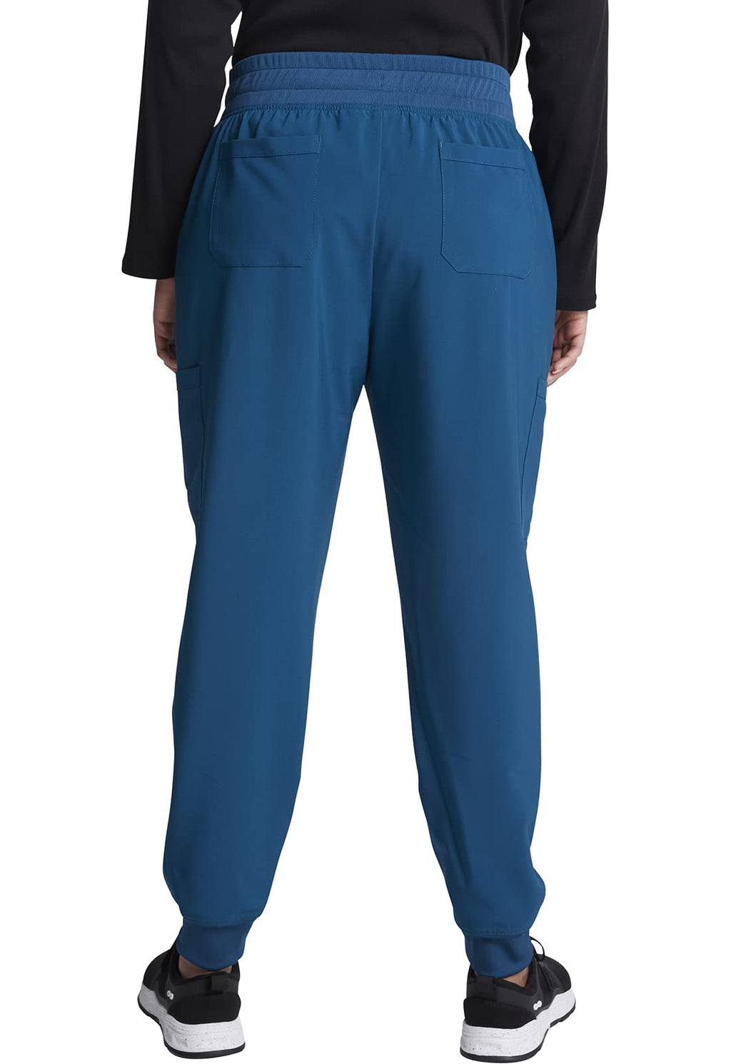 EDS Essentials Jogger Scrubs for Women, Drawstring Scrub Pants DK065, XS, Caribbean Blue