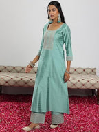 Libas WomenS Chanderi Silk Kurta Set (49282