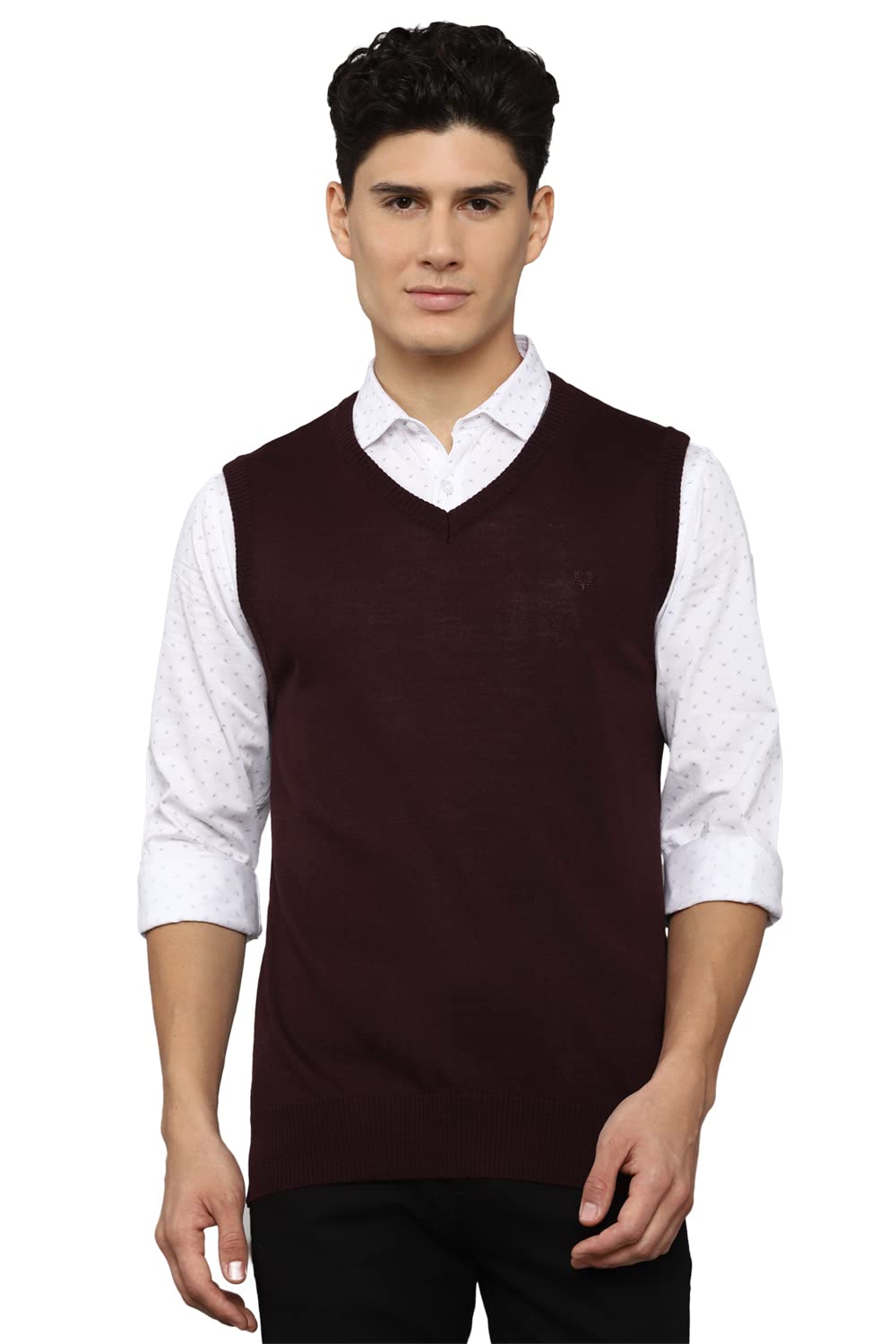 Allen Solly Men Regular Fit Solid Pullover