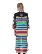 EMBROIDERED DUSTER SERAPE BACK