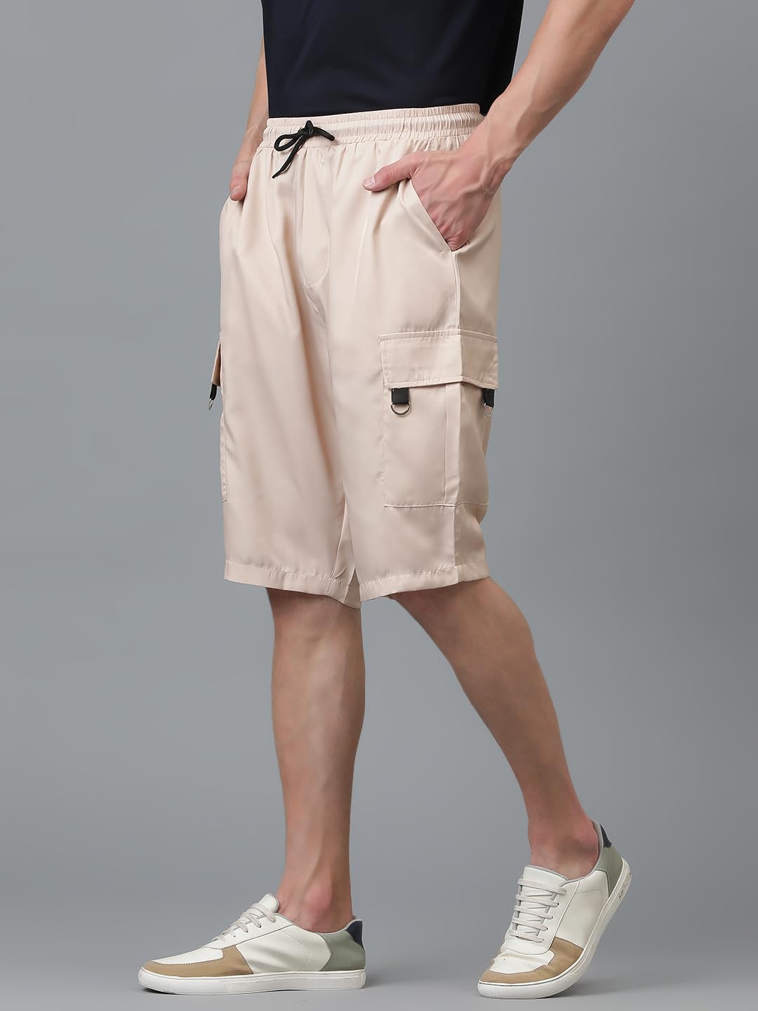 Kotty MenS Cargo Shorts With Multiple Pockets  Ideal For Hiking & Adventure(Beige,Xl)