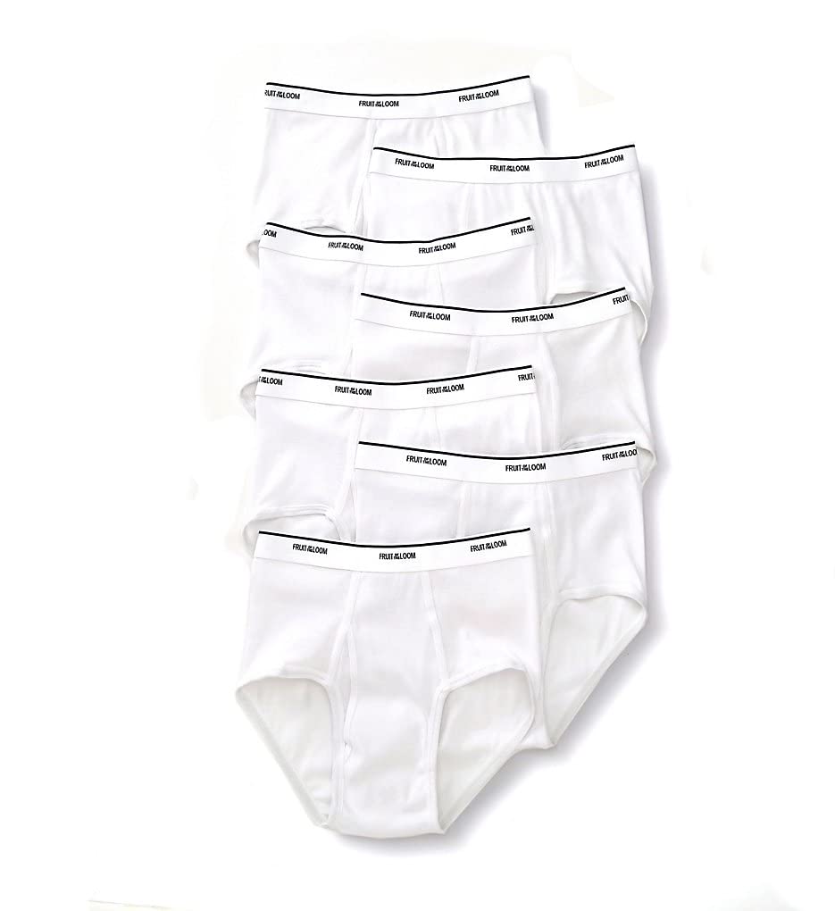 Fruit of the Loom Men's 7-Pack Basic Brief, White, Medium