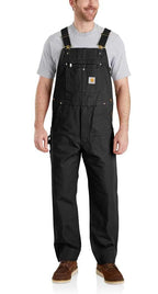 Carhartt Men'sRelaxed Fit Duck Bib Overall Black,L32-W32