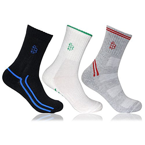 Bonjour Mens Multicolour Quarter Length 3 Pairs Of Sports Socks_Bro7007-Po3