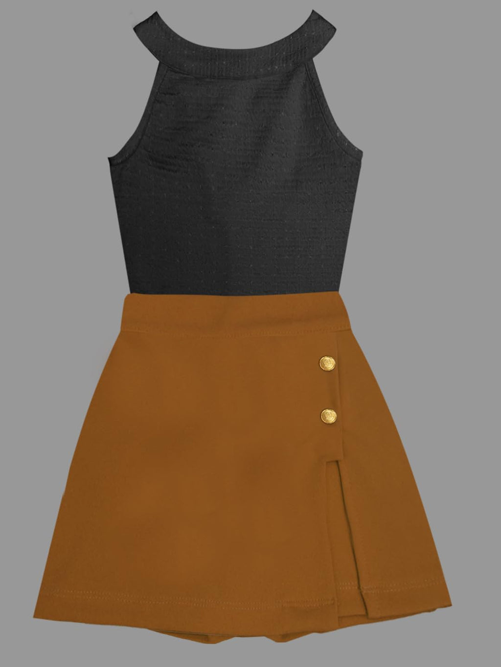 A.T.U.N. (ALL THINGS UBER NICE) Girls Stylish Two Piece Outfit Set with Sleeveless Tank Top and Skort | Casual Summer Clothing