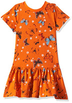 T2F Girls Cotton A-Line Knee-Length Casual Dress