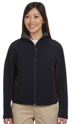 Ladies Soft Shell colorblock Jacket - cHARcL DK cHRcL - S(D0102H76462)