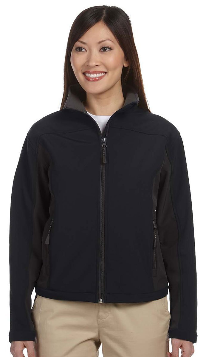Ladies Soft Shell colorblock Jacket - cHARcL DK cHRcL - S(D0102H76462)