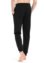 Idtswch 32/34/36/38 Long Inseam Mens Tall Sweatpants Extra Long Joggers Pant with Zip Pockets Black