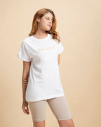 Bewakoof Womens Printed 100% Cotton T-Shirt - Boyfriend Fit, Round Neck, Half Sleeves