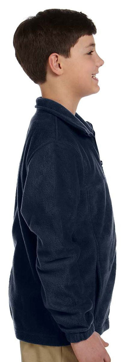 Youth 8 oz Full-Zip Fleece - SAFETY YELLOW - S(D0102H76T12)