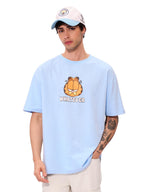The Souled Store Official Garfield Originals: Dont Care Oversized T-Shirt for Men Boys Cotton Casual Half Sleeves Baggy Loose F