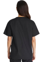 Dickies Women's EDS Signature Scrubs 86706 Missy Fit V-Neck Top, Black, Large