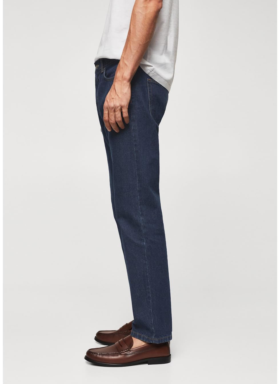 Kotty MenS Regular Mid Rise Dark Blue Jeans