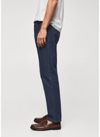 Kotty MenS Regular Mid Rise Dark Blue Jeans