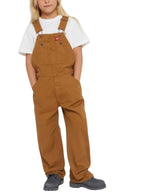 Dickies Big Boys' Duck Bib Overall, Brown Duck, Large (14/16)