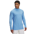 Under Armour Men's ColdGear Fitted Mock, Carolina Blue/White, 3XL