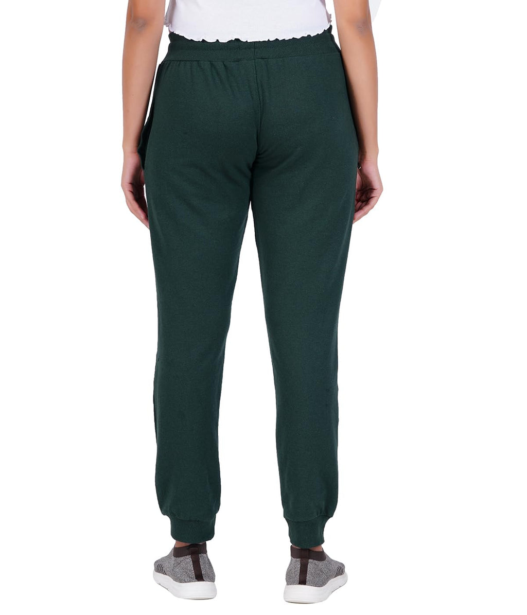 T2F Womens Regular Track Pants (WOM-JOG-01_Green