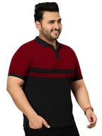 Veirdo Men's Cotton Short Sleeve Regular Fit Classic Polo Collar Plus Size T-Shirt