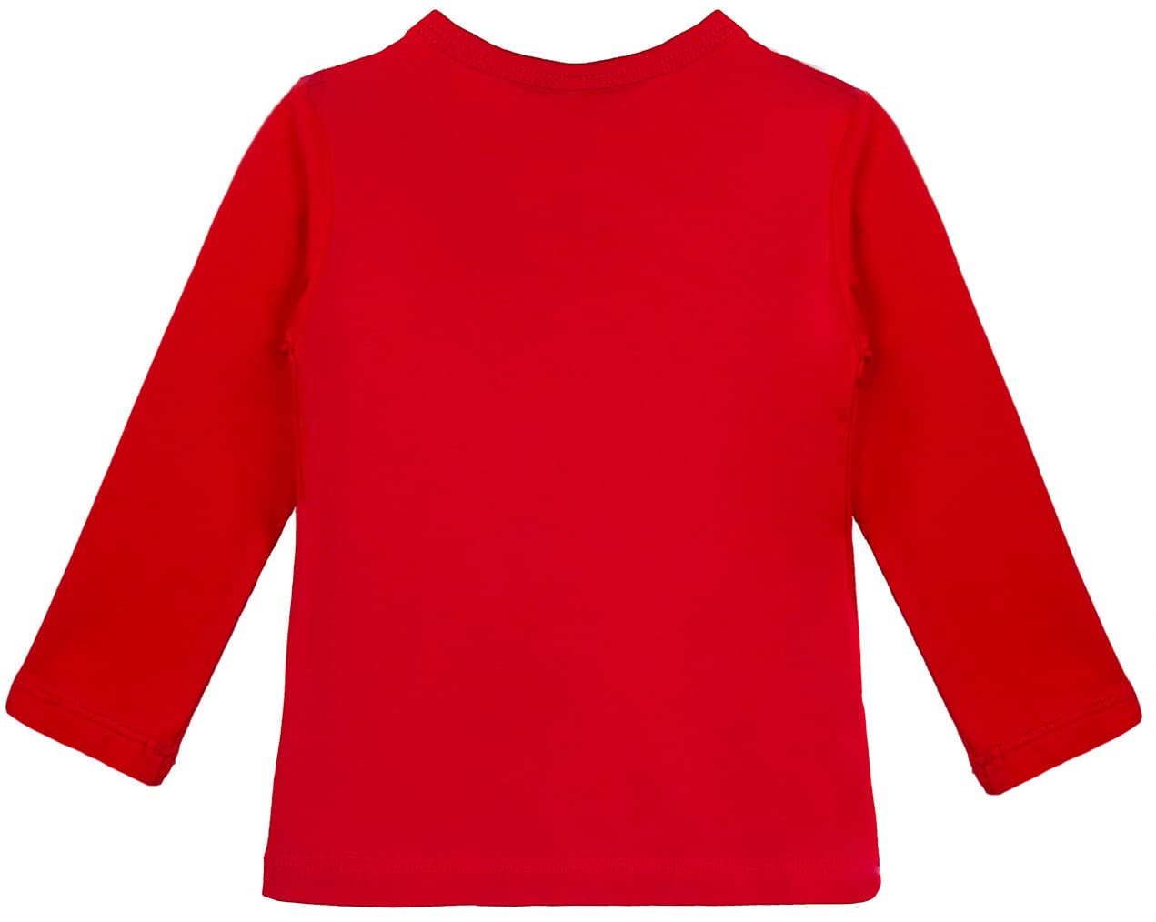 Lilax Girls' Basic Long Sleeve Round Neck Cotton T-Shirt 12 Red