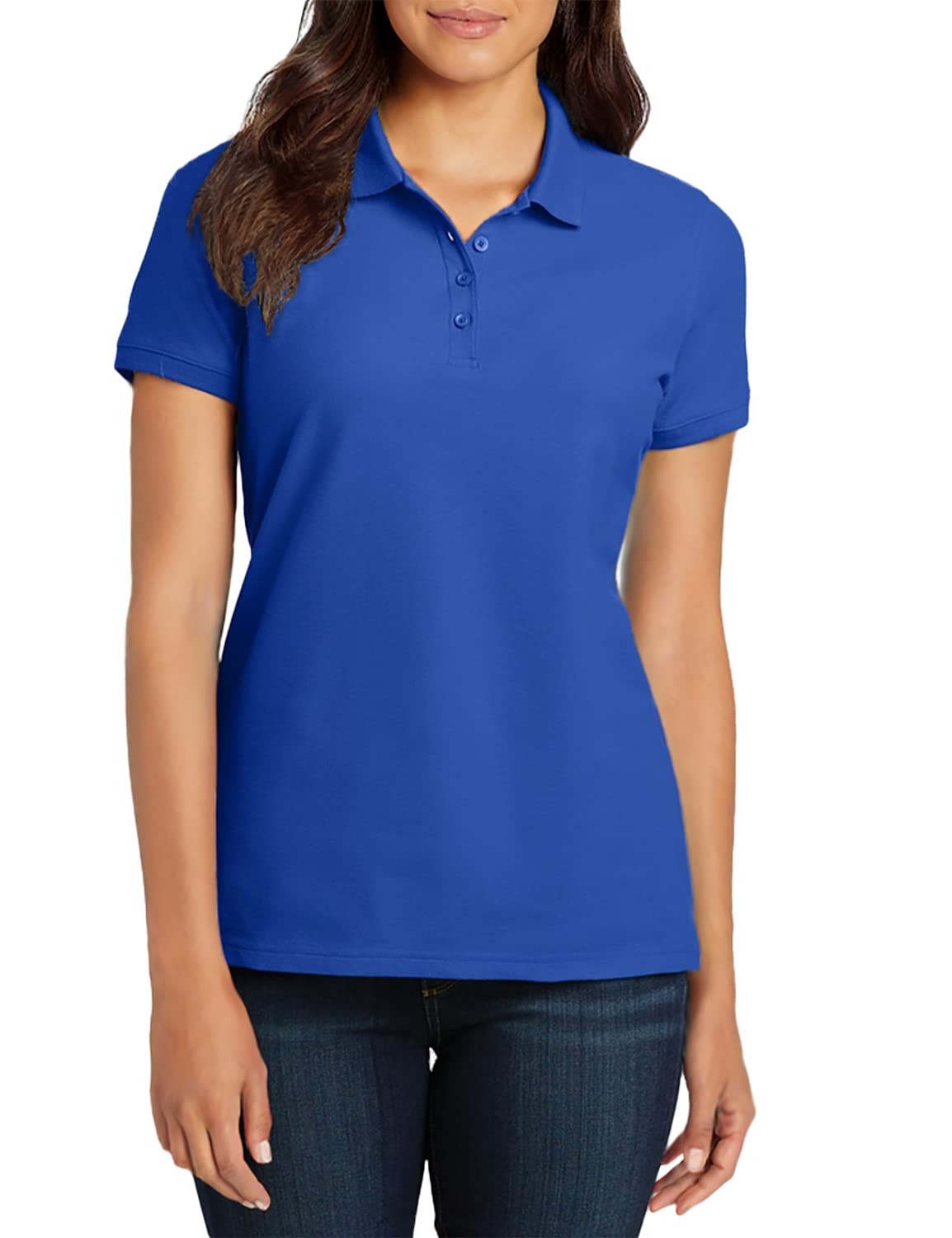 Port Authority Ladies core classic Pique Polo L100 True Royal XS
