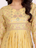 Rangita Viscose Blend Nayra Style Printed Calf Length Kurti | Kurta For Women