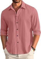 Finivo Fashion MenS Solid Regular Fit Shirt (Pcn_222_Peach_M
