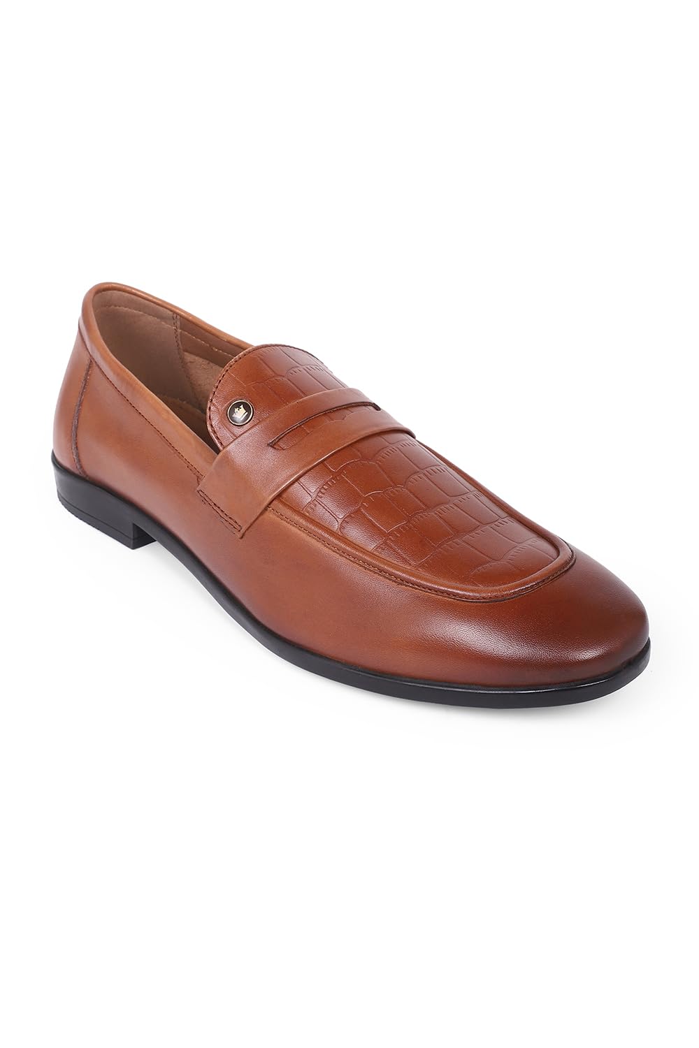 Louis Philippe Mens Lpscsmufs00330 Tan Slip-On Shoes Euro- 41