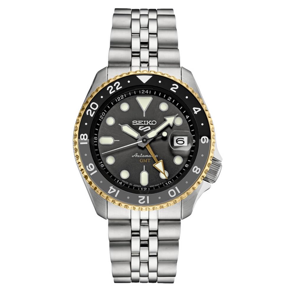 SEIKO SSK021J1,Men Sports,GMT,Mechanical,Automatic,Stainless,Silver Tone,WR,SSK021