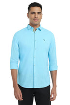 Allen Solly Men Slim Fit Solid Cotton Full Sleeve Shirt