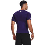 Under Armour Men's Armour HeatGear Compression Short-Sleeve T-Shirt , Purple (500)/White, Medium