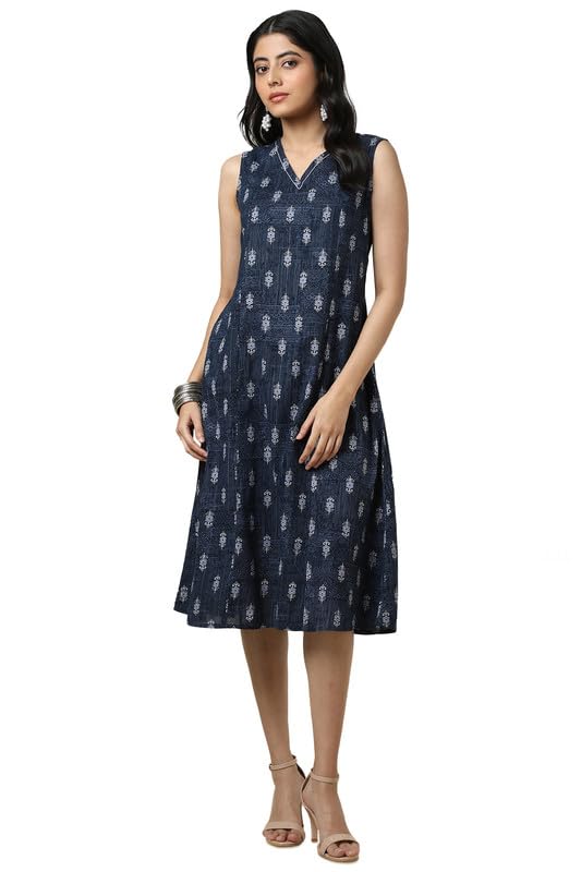 Soch Women Cotton Slub Ethnic Motifs Dress