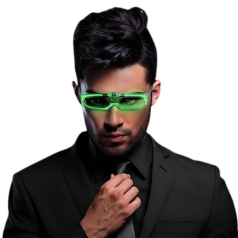 blinkee Sound Activated Glasses Green