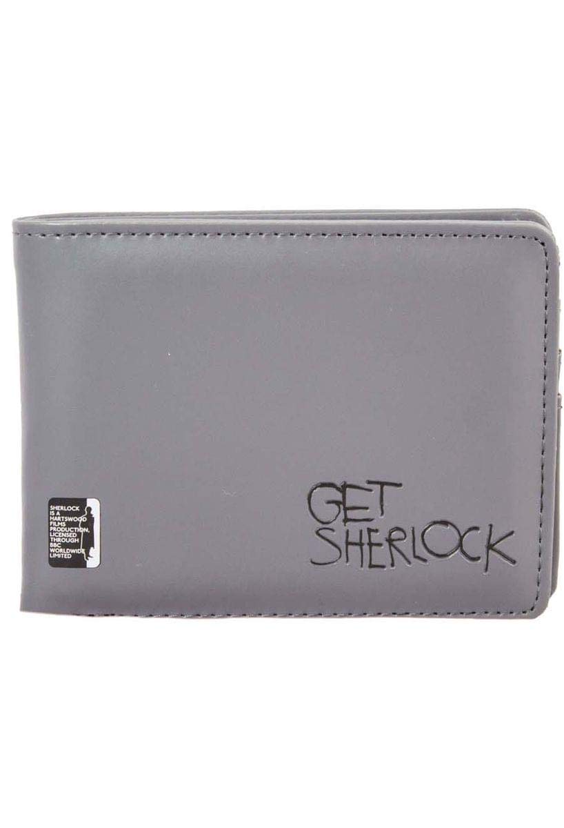 Seven20 Sherlock Holmes Men's Bi-Fold Wallet: Get Sherlock (Grey)